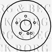 BORG & BECK bbd4663 -  Тормозной диск